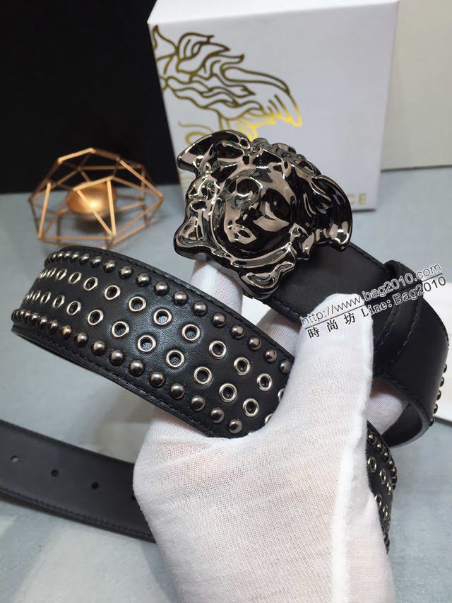 VERSVE男士皮帶 範思哲高端時尚皮帶 範思哲Versace美杜莎頭像裝飾  jjp1288